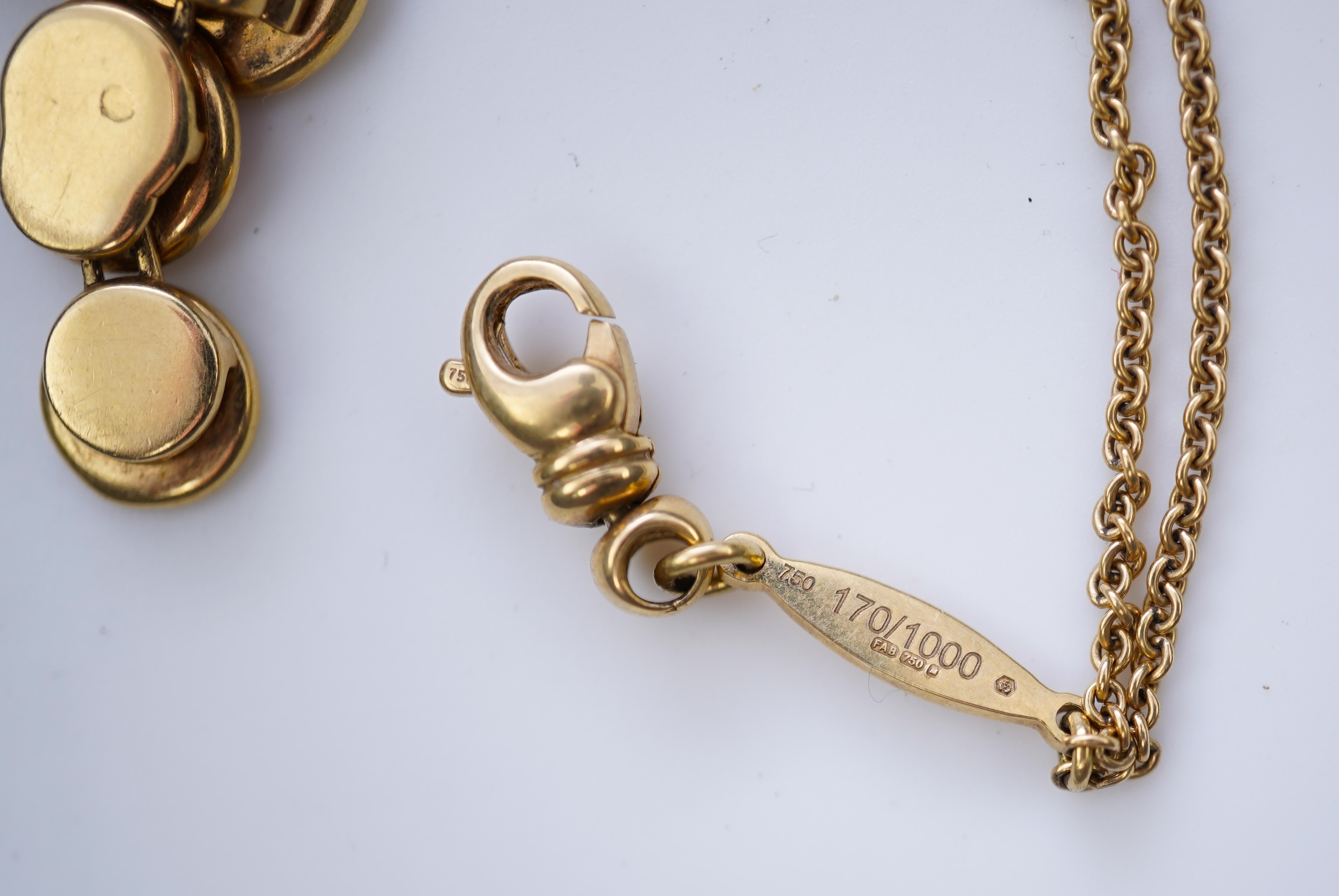 Fabergé, a modern enamel and diamond pendant necklace